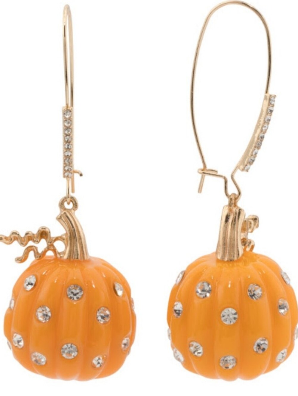 🎃 BRAND NEW Betsey Johnson Pumpkin Dangle Earrings 🎃